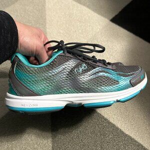 Ryka Devotion Plus 2 Walking Sneakers Gray/Teal Women's Size 6
